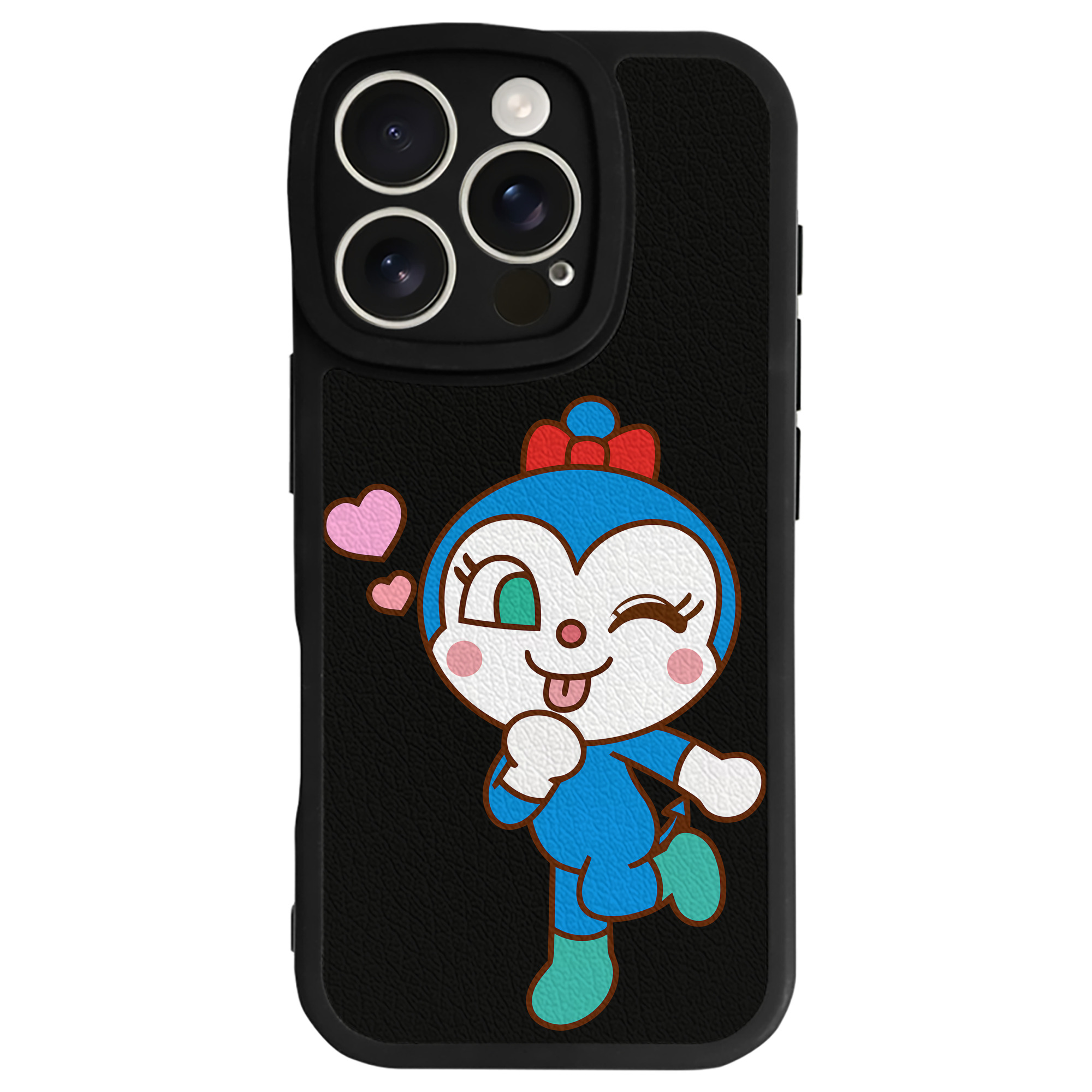 （画像用） アンパンマン Anpanman 【iPhone 16シリーズ対応】シリコンスマホケース（レザー調） 材質：シリコン